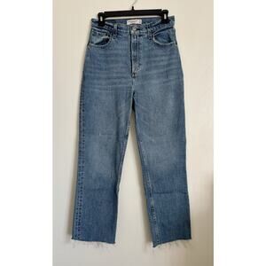 Mid Wash Abercrombie The 90s Straight Ultra High Rise 27/4